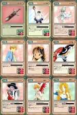 Gangan Versus 9 Cards Lot Japanese Anime TCG Enix 2000 9 lot picture