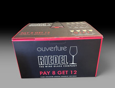 Riedel Ouverture Red and White Magnum Glass and Champagne Flute, Set of 12 NOB picture