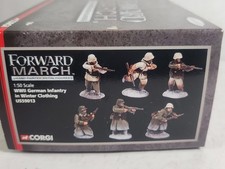 FORWARD MARCH #US59013 WWII GERMAN INFANTRY WINTER 1944 SET OF 6 CORGI 1:50,NIB picture