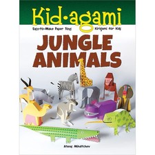 Kid-agami Jungle Animals: Kirigami for Kids by Atanas Mihaltchev - VERY GOOD picture