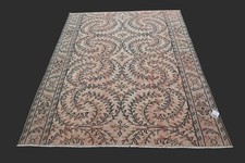 Vintage Turkish Oushak Rug, Rust 5x7 ft, Handmade Wool, Bohemian Anatolian picture