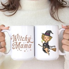 Witchy Mama - Personalized Mug (11oz 15oz) Halloween Mug, Gift for Halloween picture