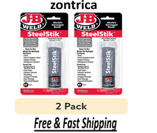 J-B Weld SteelStik Epoxy Putty 2 oz each Gray - 2 Pack picture