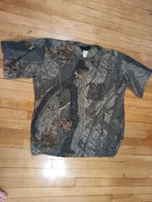 Vintage Liberty Camo Shirt Mens XL Regular Pocket Hunting Tree Bark Made in... picture
