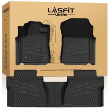 LASFIT TPE Floor Mats Liner for 2007-2011 Toyota Tundra Double Cab / CrewMax Cab picture