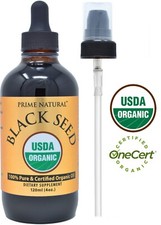Organic Black Seed Oil 4oz | Cold Pressed Unrefined USDA Certified picture
