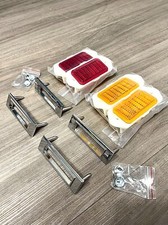 1969 Chevelle SS Front & Rear Side Marker Light Lens, Gaskets & Chrome Bezel Kit picture