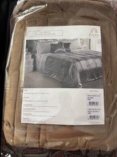 New Frette At Home Realmonte King Coverlet Caramel picture