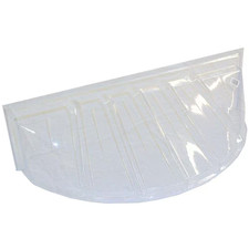 Window Well Cover Plastic Heavy-Duty Clear 19x15 in Basement Protector Durable picture