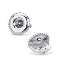 14k White Gold Replacement 1-Pair Screw Back for Stud Earrings Top Quality Item picture