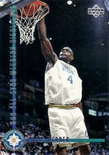 1993-94 Upper Deck SE #186 Chris Webber RC Golden State Warriors HOF picture