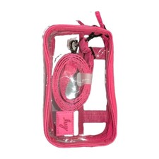 Lug Coupe XL Clearview Crossbody or Belt Bag Travel Stadium Clear Hot Pink NEW picture