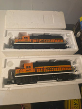 2  MTH O Gauge BNSF #1603 Diesel Locomotive Digital Control Orange Black Yellow picture