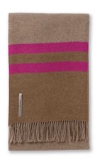 New ALICIA ADAMS ALPACA Canyon Throw Blanket, Light taupe/Tabacco/Pink picture