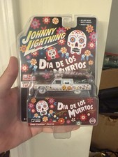 Johnny Lightning Day Of The Dead 1966 Cadillac Hearse White Lightning VERY RARE picture