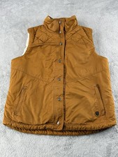Kuhl Vest Mens Large Brown Projekt Sherpa Celeste Lined Canvas Quilted Hiking picture