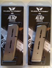 Wilson Combat 1911 45acp Full Size 8 Round Magazine 8rd Mag #47D - NEW - QTY 2 picture