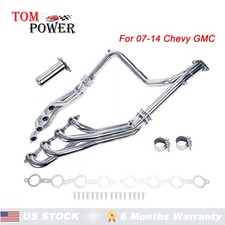 W/ Y Pipe Headers For 07-13 Chevy GMC 4.8L 5.3L 6.0L Long Tube  Stainless Steel picture