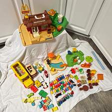 Huge Vintage Fisher-Price Little People l Playset Lot Vintage picture