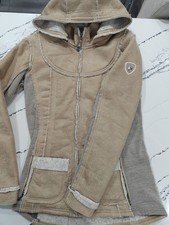 Kuhl Projekt Dani Sherpa Fleece Wool Jacket Women's Small Hooded Outdoor Hiking picture
