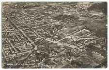 Plauen in the Vogtland, Hammer and Slaughterhouse Suburb, Aerial View, Photo Postcard from 1939 picture