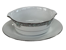 Noritake Lunceford Gravy Boat with Attached Underplate-Mint picture