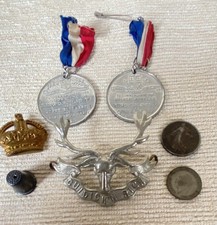 An Interesting Bundle of Medals Coins and Badges. Various Years. picture