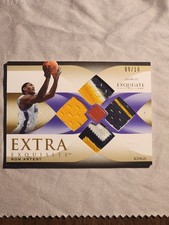 2006-07 UD Exquisite Collection Ron Artest Extra Quad Game-Worn Patches /10 picture