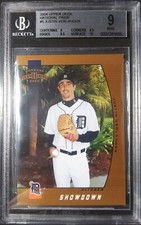 2005 Donruss Team Heroes Rookie /100 Bronze #371 Justin Verlander RC SP MT BGS 9 picture