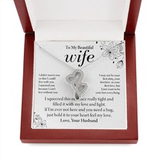 Wife Heart to Heart Necklace Gift picture
