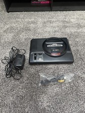 SEGA Genesis Model 1 Console Bundle w/OEM power Supply Cables TESTED WORKING picture