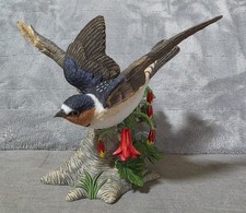 Lenox Cliff Swallow 2000 Fine Porcelain Bird Figurine Garden Birds Vtg picture