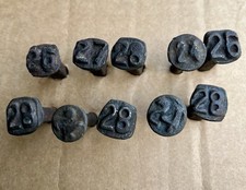 1920’s Railroad Date Nails N&W  Vintage Raised Number Mixed Lot picture