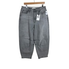 New Rebecca Minkoff High Rise barrel Jeans size 8 Washed Grey picture