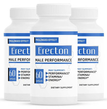(3 Pack) Erecton Pills for Men, Fast Acting Premium Male Supplement picture