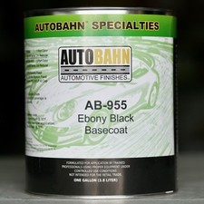 Autobahn EBONY BLACK BaseCoat AB-955 GALLON Size Auto Paint GM WA 8555 High Teck picture