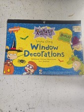 Vintage Rugrats Nickelodeon Halloween Window Clings Reusable Decals 1999 picture