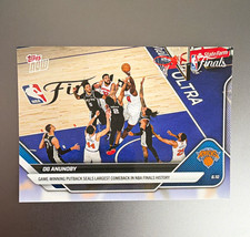 Topps 2025-26 Topps Now OG Anunoby #336 NBA Finals New York Knicks PR picture