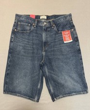 Signature Levi Strauss Mens Loose Fit Denim Jean Shorts Size 32 New NWT picture