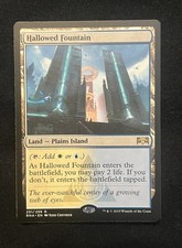 Magic: The Gathering –Hallowed Fountain –Ravnica Allegiance -Very Good Condition picture