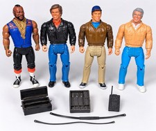 VTG 1983 Galoob A-Team 6” Action Figures Complete Team BA Hannibal Face Murdock picture