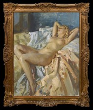 Hand Painted Classical Oil Painting Female Women Nude Canvas Art Antique Style picture