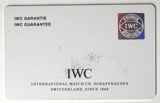 IWC Authentic Genuine International Warranty With Date/Richemont Dealer Stamp picture