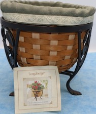 Longaberger 2004 At Home Garden Basket Stand Liner Protector Booklet picture