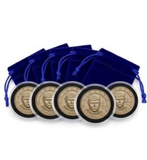 Five Trump $1 Coins 2026 President Dollar Semiquincentennial Gift Set US Mint picture