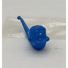Vintage 1950's Howdy Doody Blue Bubble Tobacco Pipe NEW NOS W/ Original Plastic picture