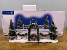 Department 56 Original Snow Village Christmas Lane Lit Gate 80005 w/ Box Tested picture