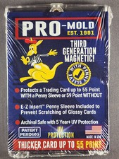 25x Pro-Mold MH55SAB 55pt 3rd Gen Magnetic Holders w/ E-Z Insert Sleeve Full Box picture