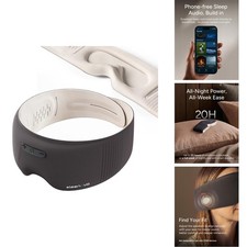 Sleenova Sleep Eye Mask Bluetooth Headphones Side Sleeper - Black picture