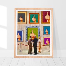 Retro Hand Gesture Art Print 60s 70s Mid Century Humor Vintage Punk Poster picture